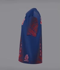 Image 5 of Seariders  Red/Blue Faded Tribal Dri-fit Shirt