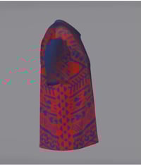 Image 4 of Seariders  Red/Blue Faded Tribal Dri-fit Shirt