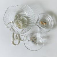 Image 1 of Set of 3 Glass Shell Dishes