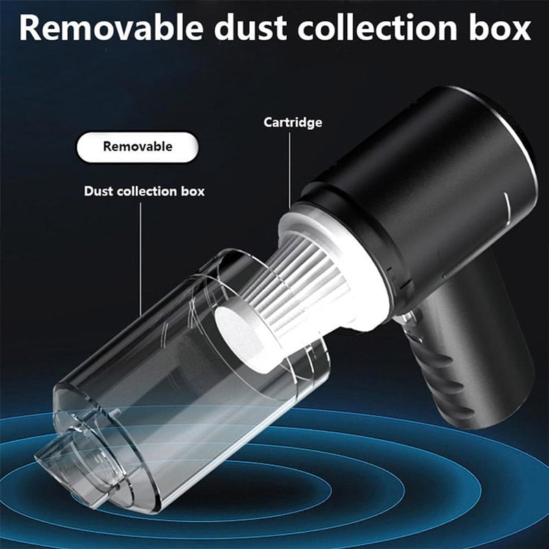 Wireless Car Vacuum Cleaner - 15000Pa Strong Suction, Portable Handheld Dust Collector