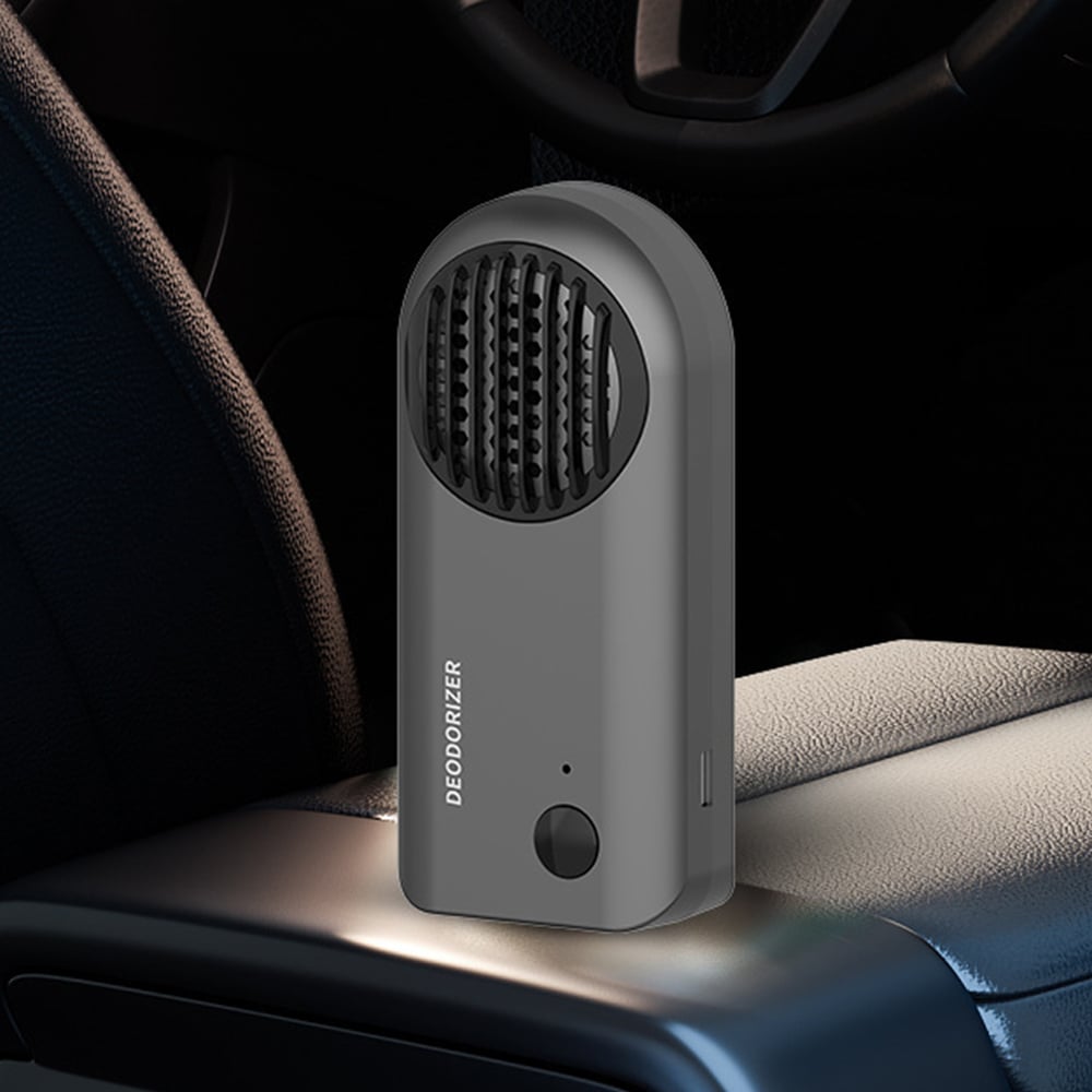 Auto Vehicle Odor Eliminator - USB Rechargeable Ozone Generator, Car Air Purifier, Smoke Remover