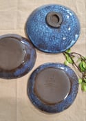 3 Ancient Blue Bowls