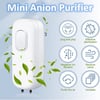 Mini Air Purifier - Plug-in Negative Ion Generator, No Filter, Household Odor Eliminator