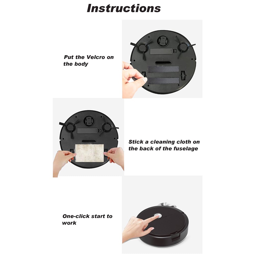 3-In-1 Smart Sweeping Robot - Mini Wireless Vacuum Cleaner, Sweeping and Vacuuming, For Home Use