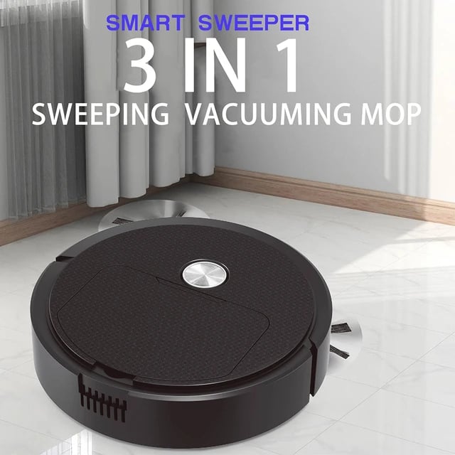 3-In-1 Smart Sweeping Robot - Mini Wireless Vacuum Cleaner, Sweeping and Vacuuming, For Home Use