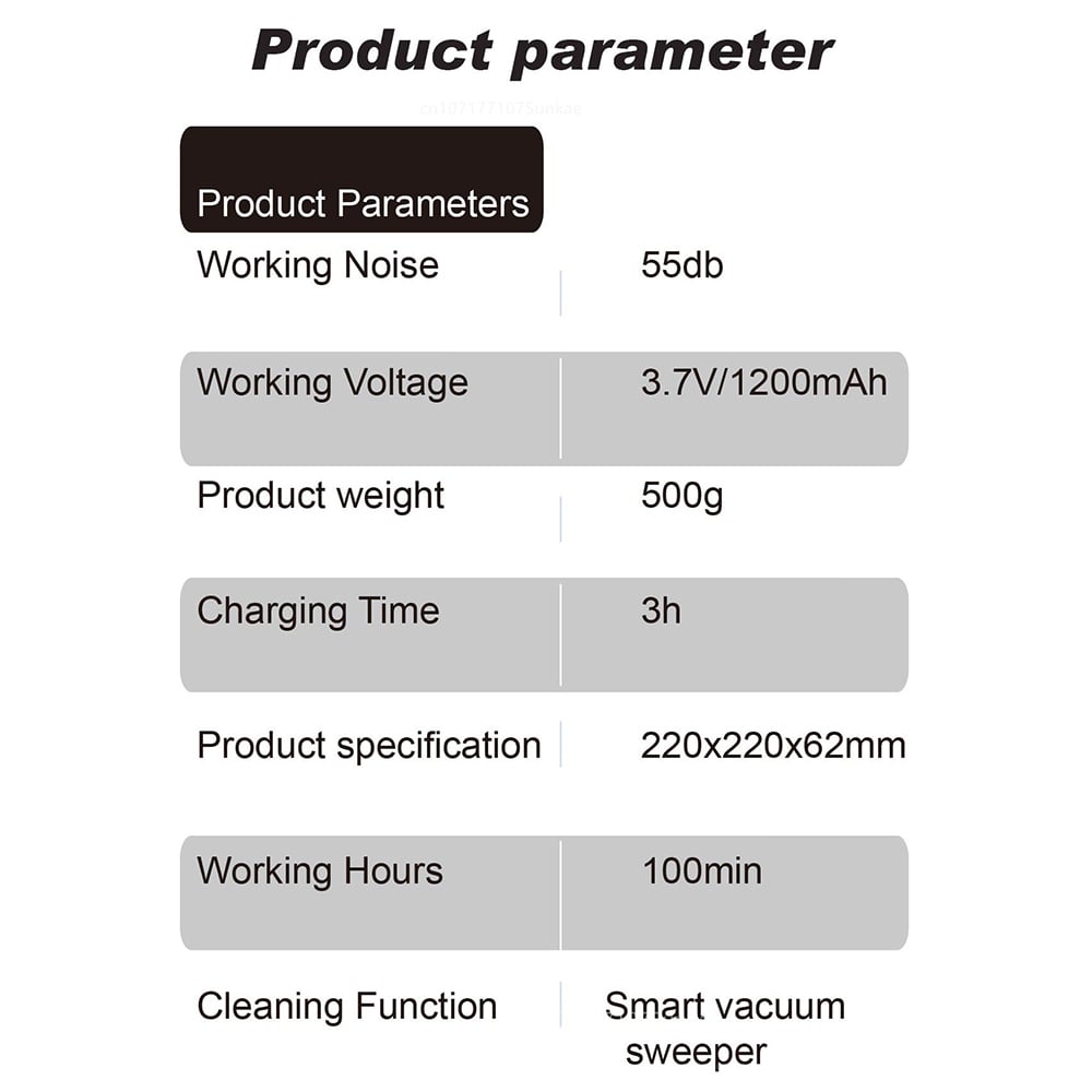 3-In-1 Smart Sweeping Robot - Mini Wireless Vacuum Cleaner, Sweeping and Vacuuming, For Home Use