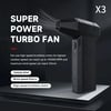 3rd Generation X3 Violent Blower - Turbo Jet Fan, Handheld Brushless Motor, 130,000 RPM, 52m/s Wind