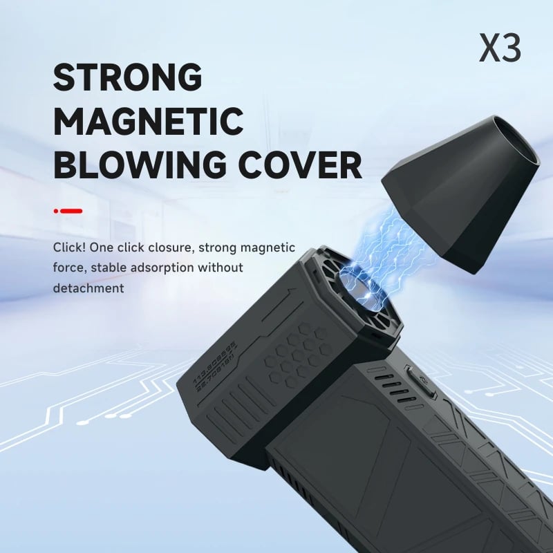 3rd Generation X3 Violent Blower - Turbo Jet Fan, Handheld Brushless Motor, 130,000 RPM, 52m/s Wind