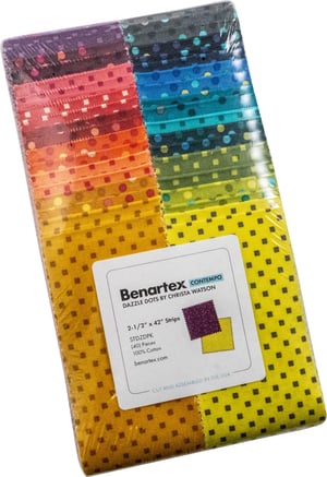 Dazzling Color Weave Quilt Kit 72" x 88" Includes Pattern