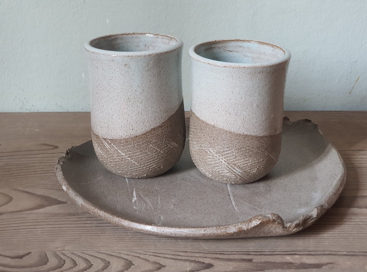 Coppia tazze Verde acqua | serie YUNOMI