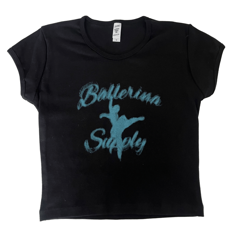 BALLERINA BABY TEE BLACK