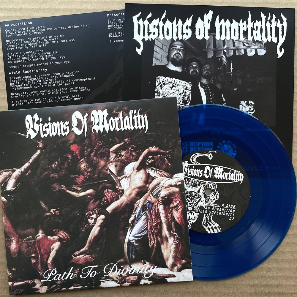 VISIONS OF MORTALITY 'Path of Divinity' 7" (blue vinyl)