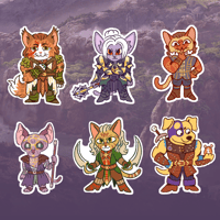 Image 1 of MINI Nyaldur's Gate Stickers (Series 2)
