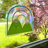 Image 3 of Mountains Sun Catcher Sticker