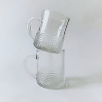 Image 1 of Set of 4 Nautical Rope Glass Mugs