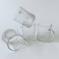 Image 2 of Set of 4 Nautical Rope Glass Mugs