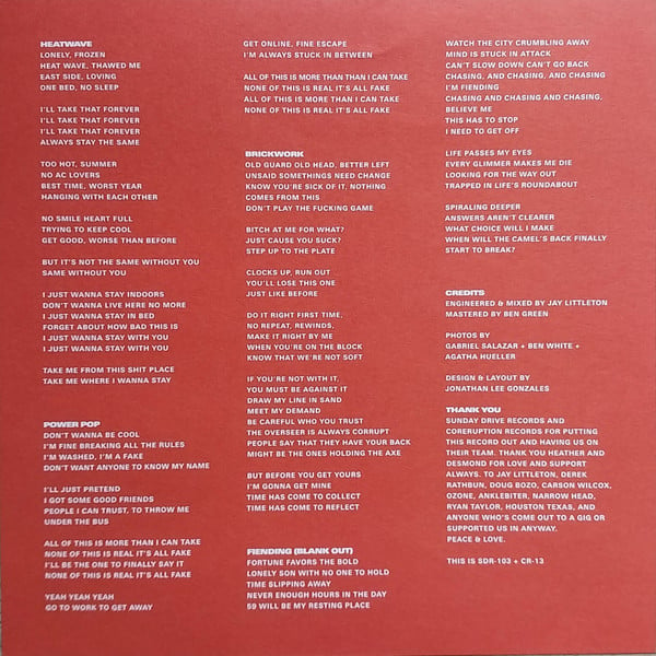 STRANGE JOY 'Power Pop' 7" (red vinyl)