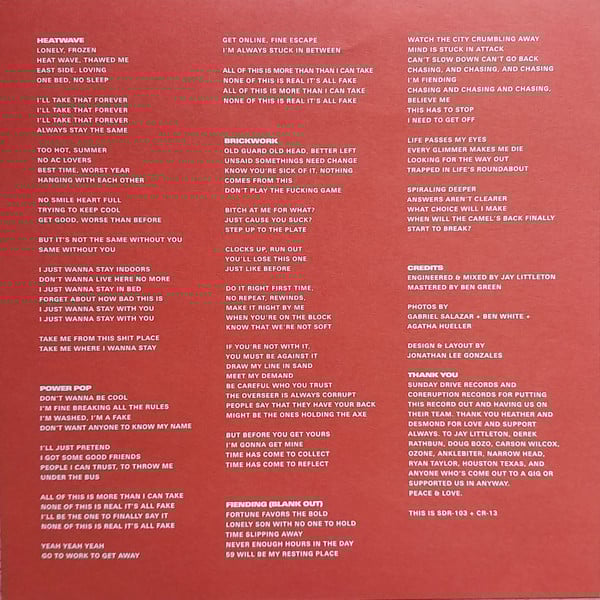 STRANGE JOY 'Power Pop' 7" (red vinyl)