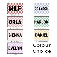 Image 6 of Checkerboard Name Print