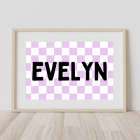 Image 4 of Checkerboard Name Print