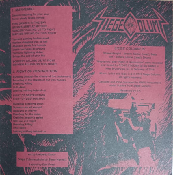 EVIL / SIEGE COLUMN 'Split' 7"