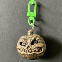 Pumpkin Head Key Chain in Bronze Color