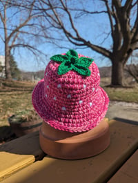 Image 2 of strawberry bucket hats (small)