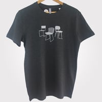 Image 4 of 'Silver Chairs'  Adult grey t-shirt