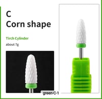 Image 2 of CORN SHAPE CERAMIC NAIL BIT 