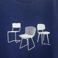 Image 2 of 'Silver chairs' ADULT blue T-SHIRT