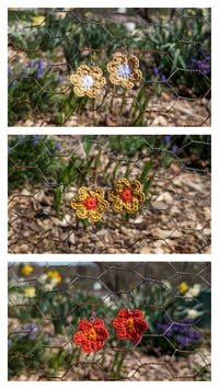 Image 1 of little flower earrings