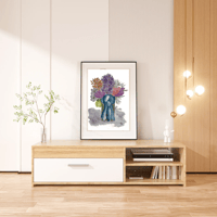 Image 9 of Crocuses and anemones with a fancy knot- Poster Print