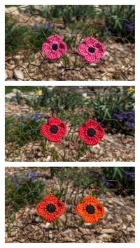 Image 2 of poppy earrings