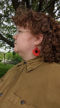 Image 3 of poppy earrings