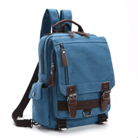 Image 2 of Canvas Shoulder Backpack