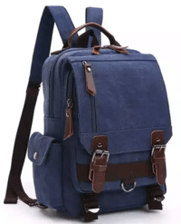 Image 3 of Canvas Shoulder Backpack