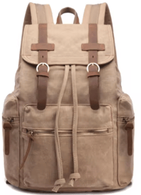 Image 5 of Canvas Travel Backpack