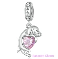Image 1 of Dog Lovers Charms (real 925 Sterling Silver)