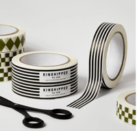 kinshipped paper tape - horizontal stripe