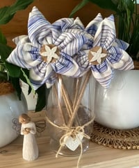 Image 6 of Memory Flowers custom created for clients from a loved ones shirts and hankies