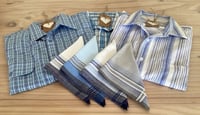 Image 3 of Memory Flowers custom created for clients from a loved ones shirts and hankies