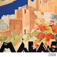 Image 2 of Malaga | Ricardo Verdugo Landi - 1930 | Travel Poster | Vintage Poster