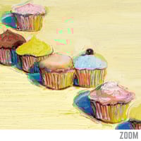 Image 2 of Nine Cupcakes | Wayne Thiebaud - 2009 | Art Poster | Vintage Poster