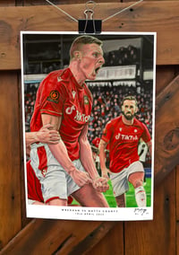 Image 2 of Paul Mullin - Wrexham vs Notts County - Limited Edition 