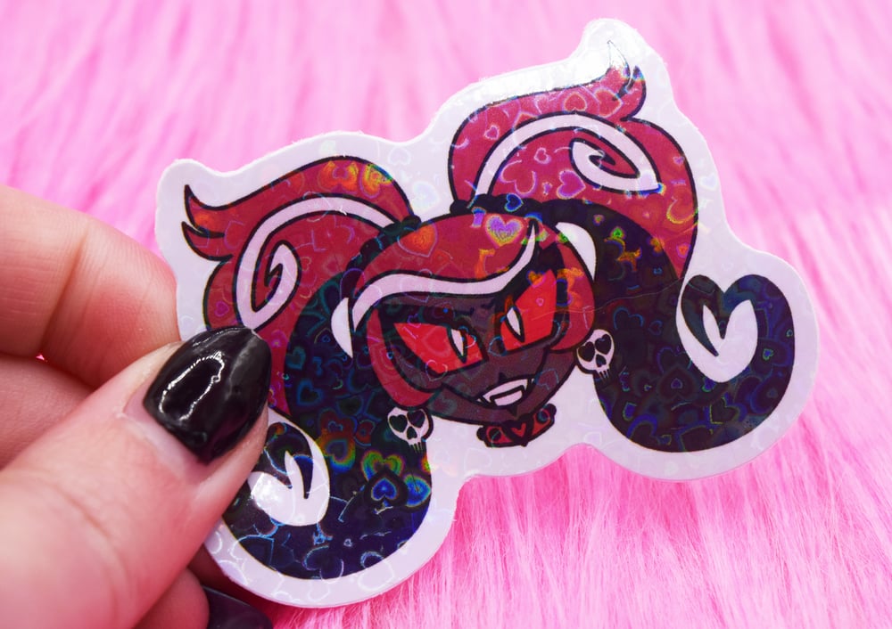 Valentines Vees Holo Stickers