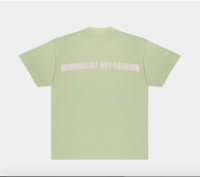 Image 5 of QUATRE-VINGT. LIGHT OLIVE GREEN T-SHIRT