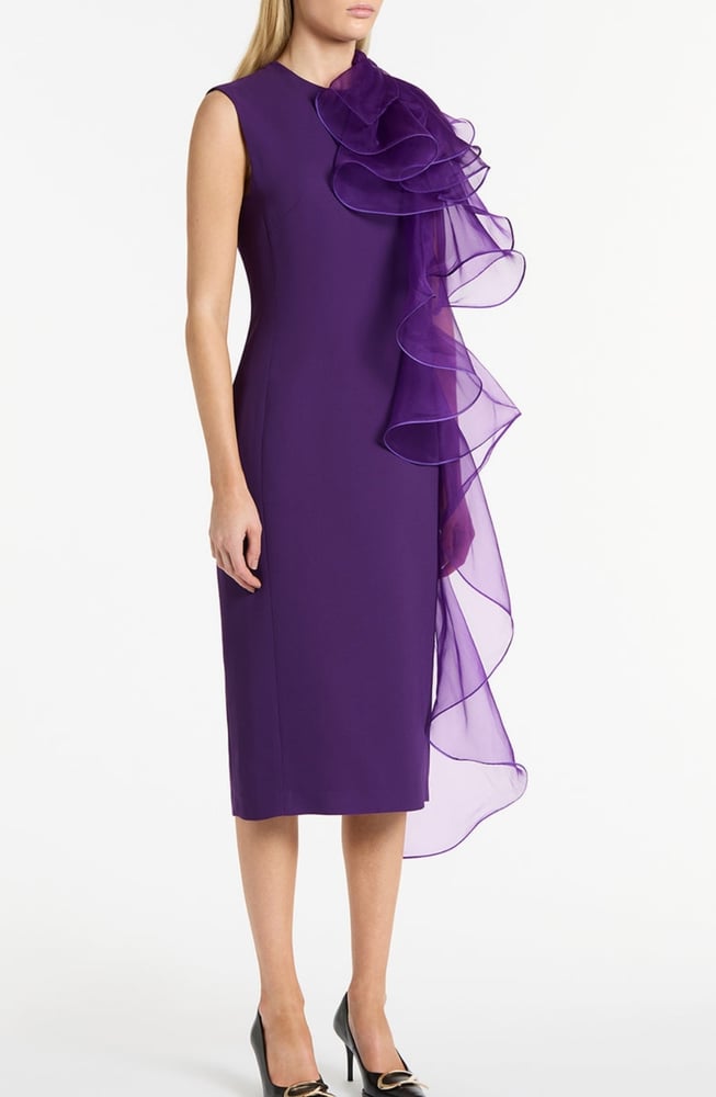 Dahlia Crepe Ruffle Dress. By Carla Zampatti | natasa Studio Dahlia Crepe Ruffle Dress. By Carla Zampatti | natasa Studio