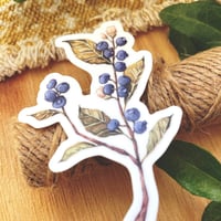 Image 2 of blueberry branch sticker