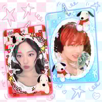 Image 1 of Snoopy Plush Double Sided Acrylic Photocard Holder