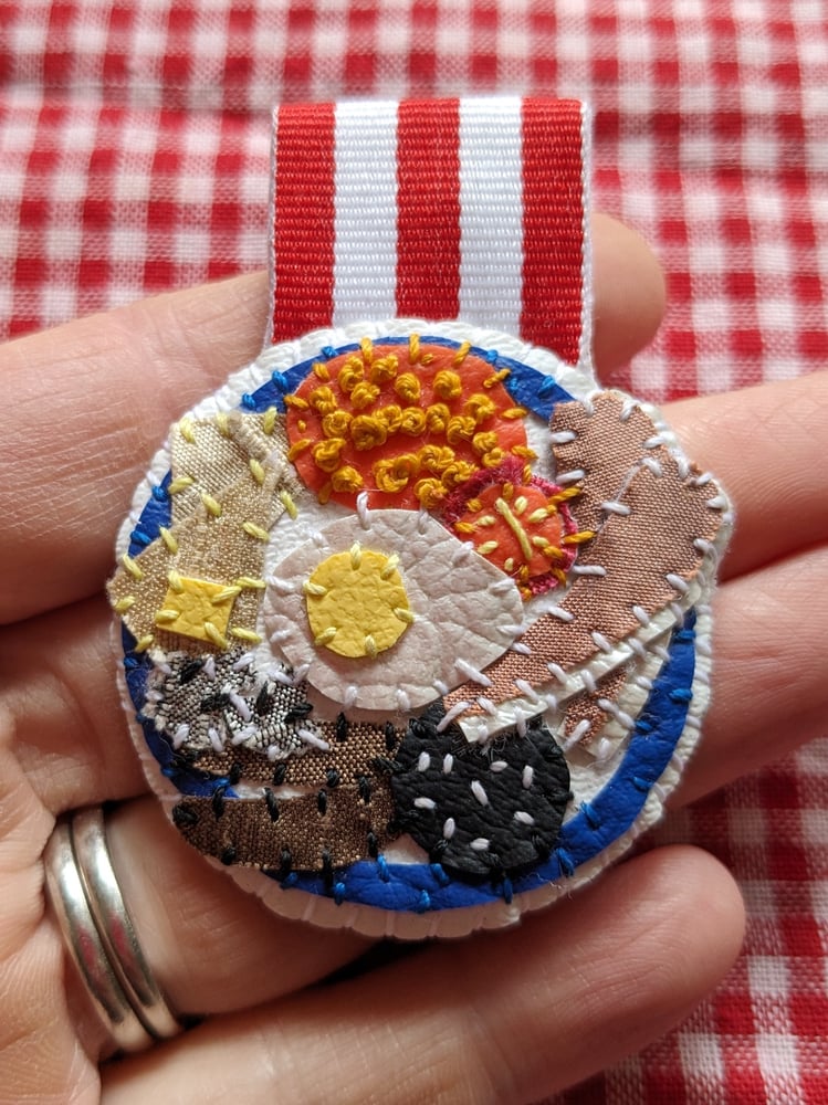 Image of ONE OFF! Fry Up Medal Brooch